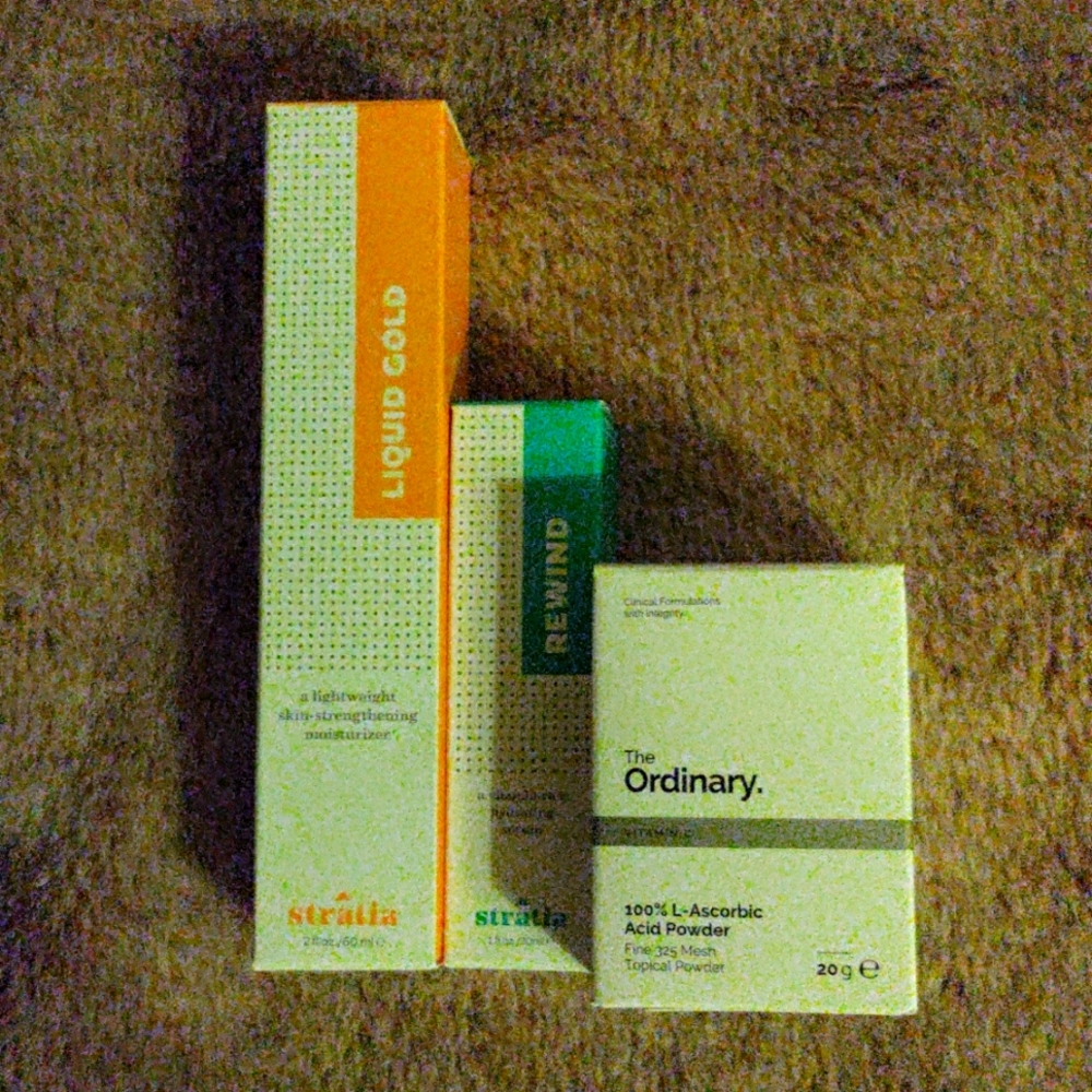Stratia Liquid Gold Moisturizer Rewind Serum The Ordinary 100% L-Ascorbic Acid